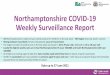 Northamptonshire COVID-19 Weekly Surveillance Report