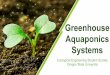 Greenhouse Aquaponics Systems - Oregon State University