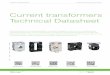 Current transformers Technical Datasheet