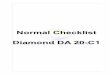 Normal Checklist Diamond DA 20-C1 - Sea Land Air