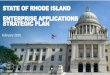 STATE OF RHODE ISLAND ENTERPRISE APPLICATIONS