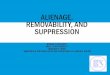 ALIENAGE, REMOVABILITY, AND SUPPRESSION