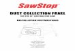 DUST COLLECTION PANEL - SawStop