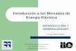 Introducción a los Mercados de Energía Eléctrica