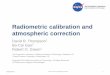 Radiometric calibration and atmospheric correction
