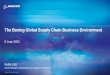 The Boeing Global Supply Chain Business Environment