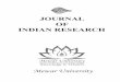 JOURNAL OF INDIAN RESEARCH - Mewar University