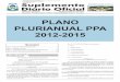 PLANO PLURIANUAL PPA 2012-2015