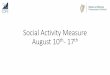 Social Activity Measure August 10th- 17th