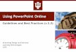 Using PowerPoint Online