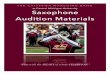 at Central Michigan University Saxophone Audition Materials