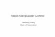 Robot Manipulator Control - SJTU
