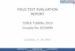 FIELD TEST EVALUATION REPORT