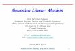 Gaussian Linear Models - web.ics.purdue.edu