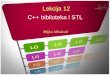 Lekcija 12 C++ biblioteka i STL