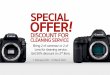 SPECIAL OFFER! DISCOUNT FOR CLEANING SERVICE Bring ... - Canon