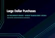 Large Dollar Purchases - UW Finance