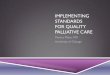 Implementing Quality Measures in Palliative Care