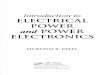 Introduction to ELECTRICAL POWER and POWER ELECTRONICS