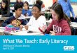 What We Teach: Early Literacy - BoardDocs, a Diligent Brand