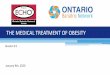 THE MEDICAL TREATMENT OF OBESITY - ECHO Ontario