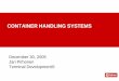 CONTAINER HANDLING SYSTEMS -