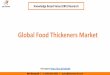 Global Food Thickeners Market Growth