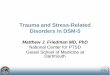 Trauma and Stress-Related Disorders in DSM-5 - ISTSS