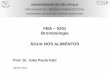 FBA 0201 Bromatologia ÁGUA NOS ALIMENTOS
