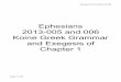 Ephesians 2013-005 and 006 Koine Greek Grammar and