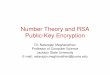 Number Theory and RSA Public-Key Encryption
