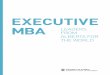 EXECUTIVE MBA LEADERS FROM ALBERTA FOR THE WORLD