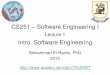CS251 Software Engineering I