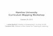 Hamline University Curriculum Mapping Workshop