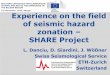of seismic hazard zonation SHARE Project
