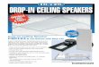 Drop-In Ceiling Speaker CSD1X2 - Bogen