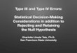 Type III and Type IV Errors: Statistical Decision-Making 