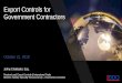Export Controls for Government Contractors