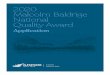 2020 Malcolm Baldrige National Quality Award