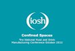 Confined Spaces - IOSH