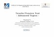 Tensile/Tension Test – Advanced Topics