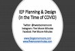 IEP Planning & Design (in the Time of COVID)