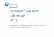 INTERNATIONAL GCSE CHEMISTRY 4CH1 - Edexcel