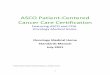 ASCO Patient-Centered Cancer Care Certification