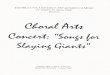 Choral Arts Concert Songs for ... - Belhaven University