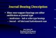 Journal Bearing Description - Vibration