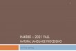 INF4080 Natural Language Processing lecture03