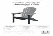Assembly Directions for Adirondack Chair