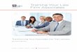 Training Your Law Firm Associates - DRI