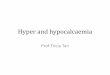 Hyper and hypocalcaemia